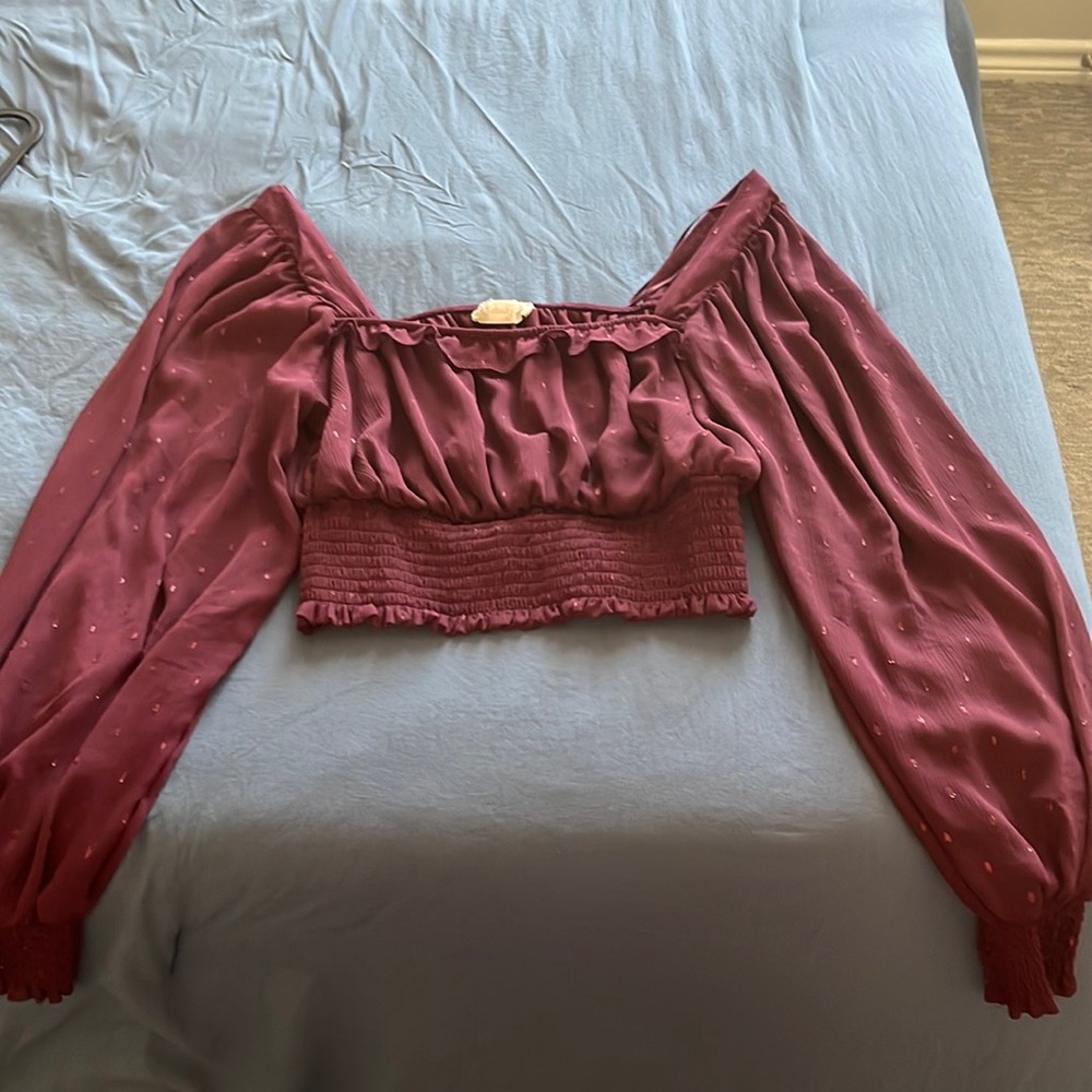 Puff sleeve top